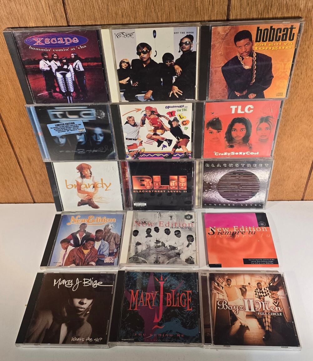 R&B Soul CD Lot TLC Blackstreet Mary J Blige New Edition Xscape Brandy